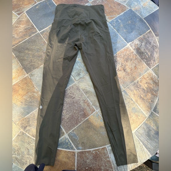 Olive Green Lululemon Fast and Free Tight 25” - Picture 2 of 4